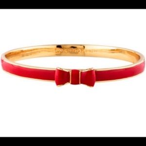 Kate Spade red bow bangle